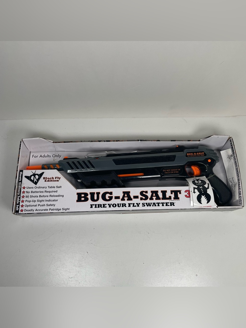 NEW Bug-A-Salt 3.0 Black Fly Edition Fly Swatter Insect Eradication Blaster